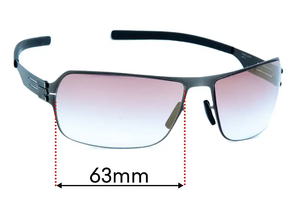 ic! berlin サングラス model jesse IC! Berlin Jesse 63mm Replacement Lenses